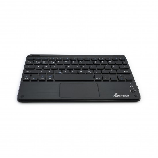 MediaRange Compact-sized Bluetooth Keyboard with 78 ultraflat keys and touchpad (Black) (MROS130-GR)
