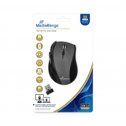 MediaRange 5-button wireless optical mouse, black/grey (MROS203)