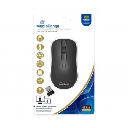 MediaRange Optical Mouse 3-Button (Black, Wireless) (MROS209)