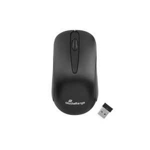 MediaRange Optical Mouse 3-Button (Black, Wireless) (MROS209)