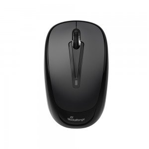 MediaRange Optical Mouse Wireless 3-Button 1200 dpi (Black, Wireless) (MROS216)