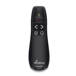 MediaRange 5-button wireless presenter with red laser pointer, black (MROS220) MediaRange 5-button wireless presenter with red laser pointer, black (MROS220)