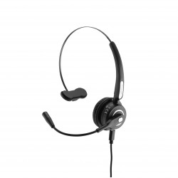 MediaRange Wireless mono headset with microphone, 180mAh battery, black (MROS305)