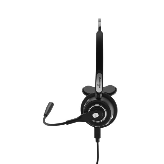 MediaRange Wireless mono headset with microphone, 180mAh battery, black (MROS305)