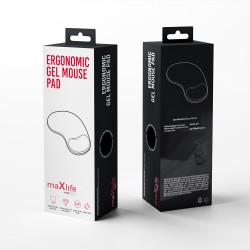 Maxlife Home Office ergonomic gel mouse pad 19x24cm black