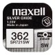 Maxell Mini Silver Battery 362/361/SR 721 SW/G11