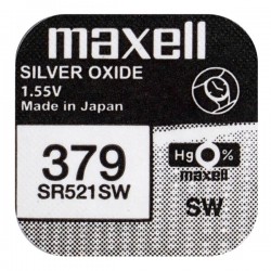 Maxell Mini Silver Battery 379/SR 521 SW/G0