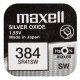 Maxell Mini Silver Battery 384/392/SR 41 SW/SR 736 SW/G3