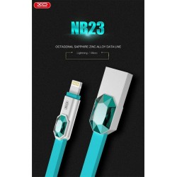XO NB23 Flat USB to Lightning Cable Μπλε 1m