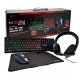 Noozy GS-100 Gaming Set / Gaming Ακουστικά με Μικρόφωνο, 4D Ποντίκι, LED Πληκτρολόγιο και Mousepad