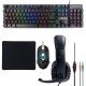 Noozy GS-100 Gaming Set / Gaming Ακουστικά με Μικρόφωνο, 4D Ποντίκι, LED Πληκτρολόγιο και Mousepad