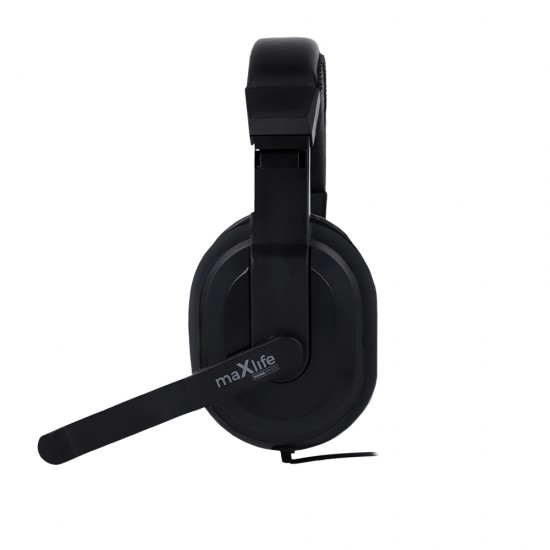 Maxlife Home Office wired headphones with microphone MXHH-01 1.5 m black
