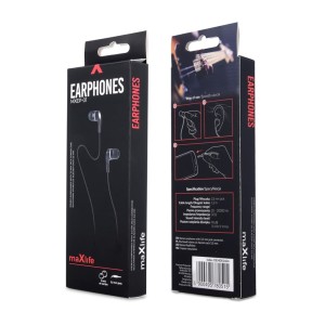 Maxlife wired headphones MXEP-01 in-ear jack 3.5mm black