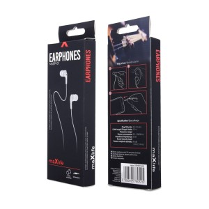 Maxlife wired headphones MXEP-01 in-ear jack 3.5mm white
