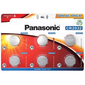 PANASONIC LITHIUM CR-2032 6BL 