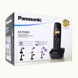 Ασύρματο Ψηφιακό Τηλέφωνο Panasonic KX-TG1611GRF Λευκό-Μώβ