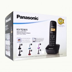 Ασύρματο Ψηφιακό Τηλέφωνο Panasonic KX-TG1611GRW Μαύρο-Λευκό