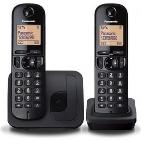 Ασύρματο Τηλέφωνο Panasonic KX-TGC252 Duo Ελληνικό Μενού Μαύρο (KX-TGC252NLB)