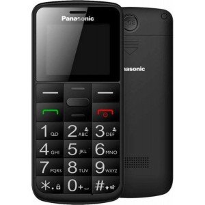 Panasonic KX-TU110EXB (Dual SIM) Μαύρο 1.77" Easy Phone με πλήκτρο SOS, Bluetooth και Μεγάλα Γράμματα