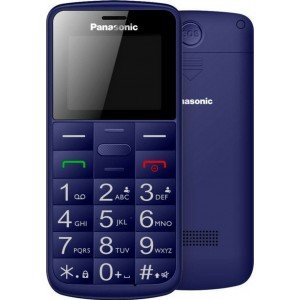 Panasonic KX-TU110EXC (Dual SIM) Μπλε 1.77" Easy Phone με πλήκτρο SOS, Bluetooth και Μεγάλα Γράμματα