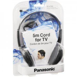 Panasonic RP-HT090 Ακουστικά Stereo 3.5mm / 6.3mm Κατάλληλο Για Τηλεοράσεις Με Μήκος Καλωδίου 5m Γκρι