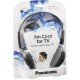 Panasonic RP-HT090 Ακουστικά Stereo 3.5mm / 6.3mm Κατάλληλο Για Τηλεοράσεις Με Μήκος Καλωδίου 5m Γκρι