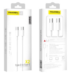 PAVAREAL cable Type C to Type C PD 65W PA-X2 1M white