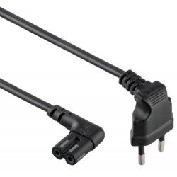 CABLEXPERT PC-184L POWER CORD C7 ANGLED CONNECTORS 1M