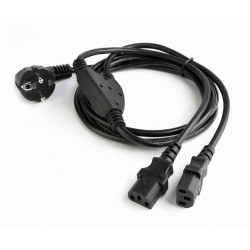 CABLEXPERT PC-186-ML6 POWER SPLITTER CORD (C13) VDE APPROVED 2M