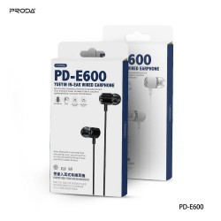 REMAX Proda eaphones stereo jack 3,5mm PD-E600 black