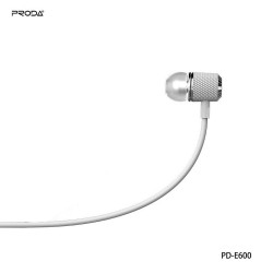 REMAX Proda eaphones stereo jack 3,5mm PD-E600 white