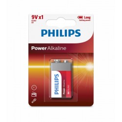 Philips Power Αλκαλική 6LR61 9V 1BL 