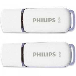 Philips Snow 32GB USB 2.0 2-Pack (FM32FD70D/00) 