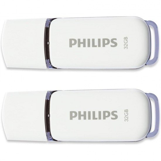 Philips Snow 32GB USB 2.0 2-Pack (FM32FD70D/00) 