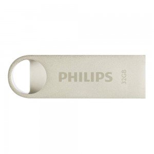 Philips Moon 32GB USB 2.0 Stick Ασημί (FM32FD160B/00) (PHIFM32FD160B-00)