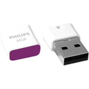 Philips Pico 64GB USB 2.0 Stick Γκρι (FM64FD85B/00)