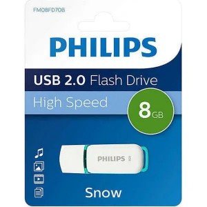 Philips USB 2.0 8GB Snow Edition Green