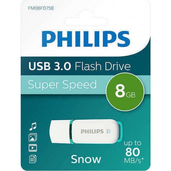 Philips USB 3.0 8GB Snow Edition Green