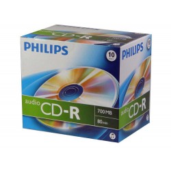 Philips CD-R 80Min Audio JEWEL 10 PACK