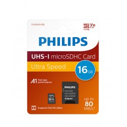 Philips MicroSD+adapter class10 UHS1 16GB