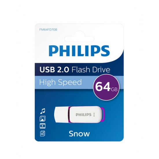 Philips  USB 2.0  64GB Snow Edition Purple