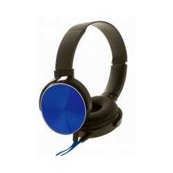 Rebeltec Montana wired stereo headphones with microphone blue