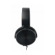 Rebeltec Montana wired stereo headphones with microphone black