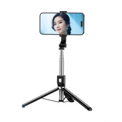 Selfie stick - Tripod Remax P17, 1.3m, Bluetooth, Black 