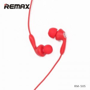 REMAX - RM-505 EARPHONES  RED REMAX - RM-505 EARPHONES  RED