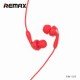 REMAX - RM-505 EARPHONES  RED
