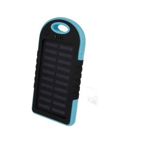 Setty 5000 mAh Solar Power Bank Blue R