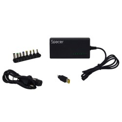 Spacer Power Supply AC-DC Universal Notebook , 96W – DC12/16/18/19/20/24V, (SPAL-LAP-UNIV)