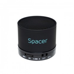 Spacer bluetooth portable speaker topper black (SPB-TOPPER-BLK) 