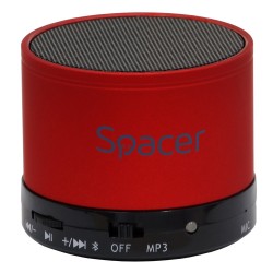 Spacer Speaker Topper Bluetooth Portable 3W, FM, Red (SPB-TOPPER-RED)